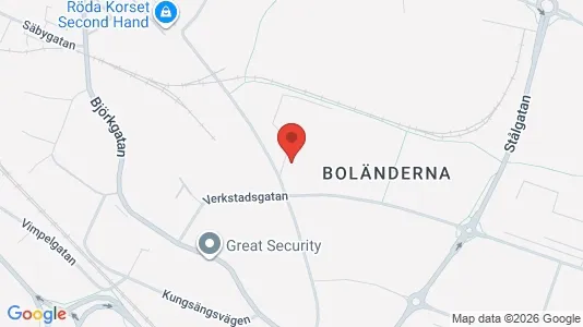 Kontorslokaler att hyra i Uppsala - kort over placeringen