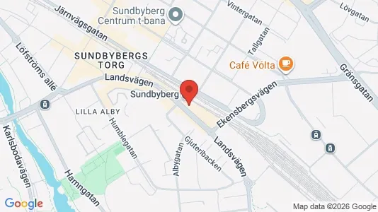 Kontorslokaler att hyra i Sundbyberg - kort over placeringen