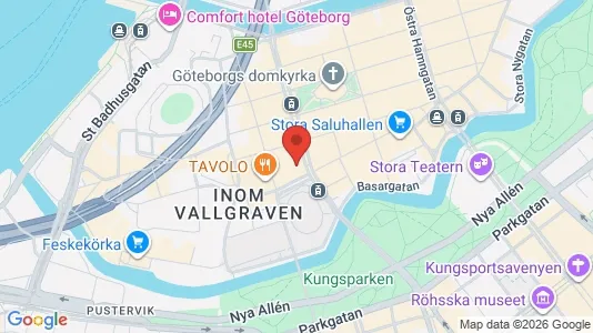 Kontorslokaler att hyra i Göteborg Centrum - kort over placeringen