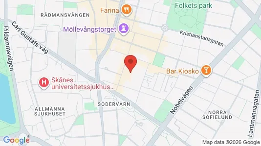 Affärslokaler att hyra i Malmö Centrum - kort over placeringen