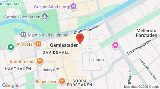 Kontorslokaler att hyra i Malmö Centrum - kort over placeringen