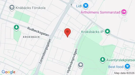Kontorslokaler att hyra i Hyllie - kort over placeringen