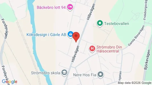 Kontorslokaler att hyra i Gävle - kort over placeringen
