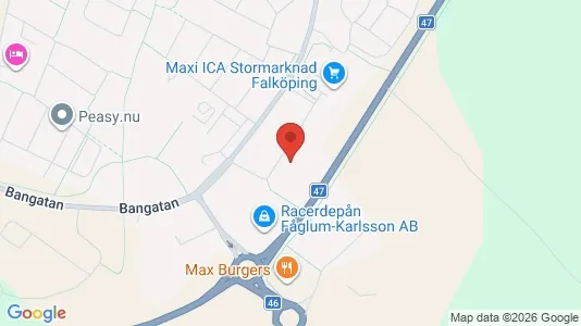 Industrilokaler att hyra i Falköping - Bild från Google Street View