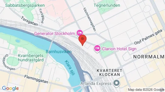 Kontorslokaler att hyra i Stockholm Innerstad - kort over placeringen
