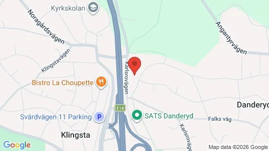Kontorslokaler att hyra i Danderyd - kort over placeringen