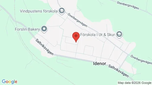 Affärslokaler att hyra i Hudiksvall - kort over placeringen