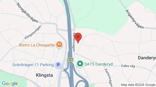 Kontorslokaler att hyra i Danderyd - kort over placeringen