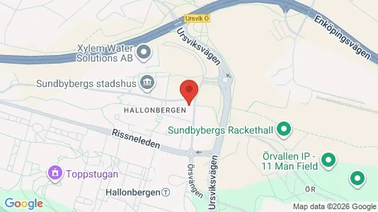 Kontorslokaler att hyra i Sundbyberg - kort over placeringen