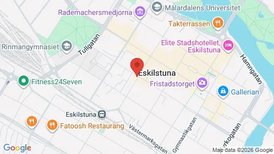 Kontorslokaler att hyra i Eskilstuna - kort over placeringen