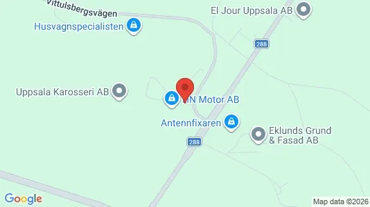 Kontorslokaler att hyra i Uppsala - kort over placeringen
