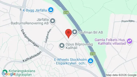 Kontorslokaler att hyra i Järfälla - kort over placeringen