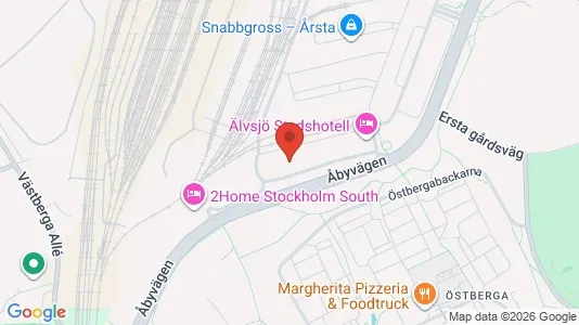 Industrilokaler att hyra i Hammarbyhamnen - kort over placeringen