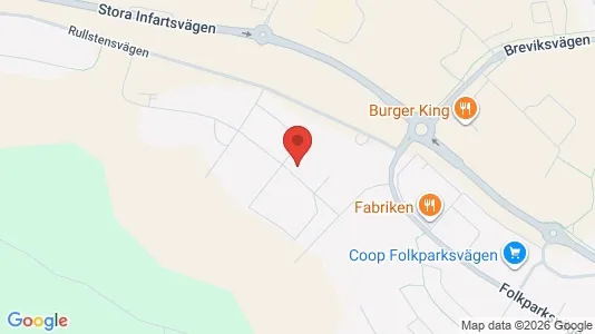 Kontorslokaler att hyra i Västervik - kort over placeringen