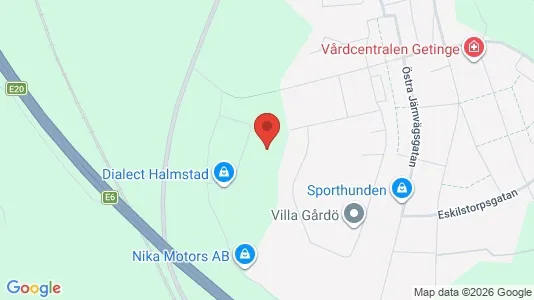 Industrilokaler till försäljning i Halmstad - kort over placeringen