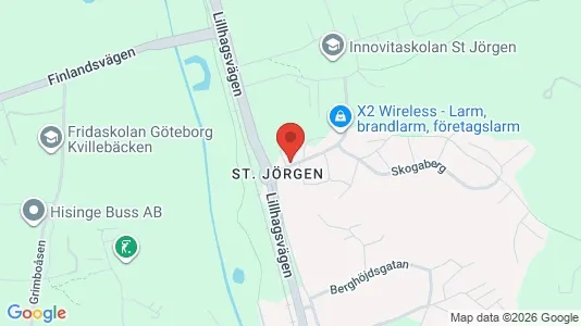 Affärslokaler till försäljning i Norra hisingen - kort over placeringen