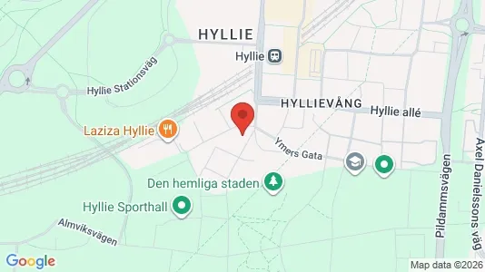 Kontorslokaler att hyra i Hyllie - kort over placeringen