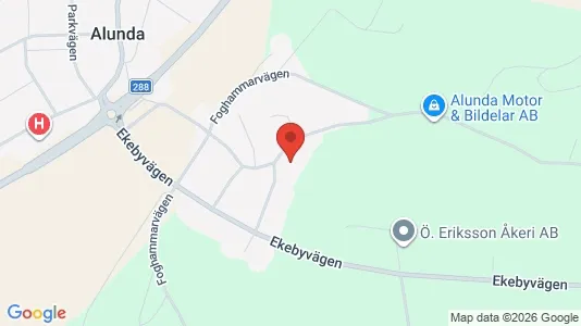 Industrilokaler att hyra i Uppsala - kort over placeringen