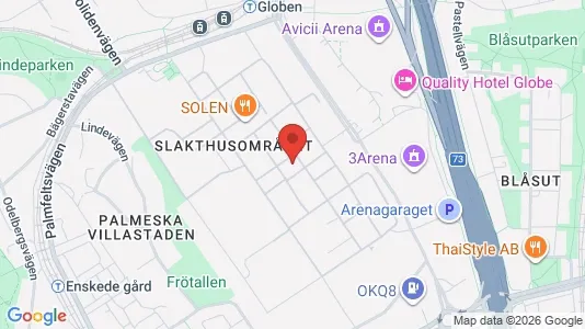 Kontorslokaler att hyra i Söderort - kort over placeringen