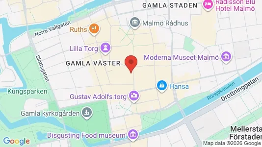 Kontorslokaler att hyra i Malmö Centrum - kort over placeringen