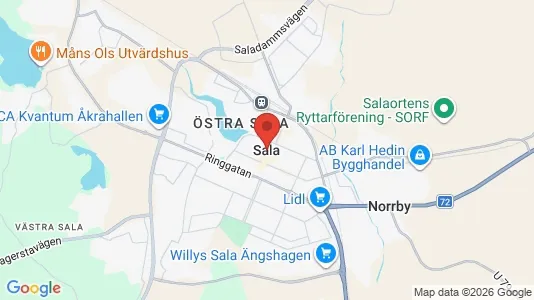 Bostadsfastigheter till försäljning i Sala - Bild från Google Street View