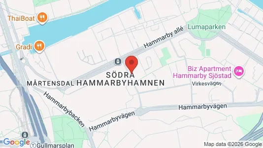 Kontorslokaler att hyra i Hammarbyhamnen - Bild från Google Street View