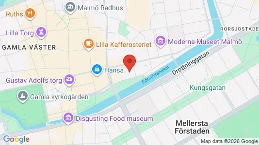 Kontorslokaler att hyra i Malmö Centrum - Bild från Google Street View