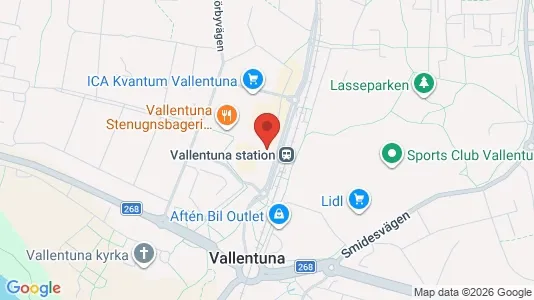 Affärslokaler att hyra i Vallentuna - Bild från Google Street View