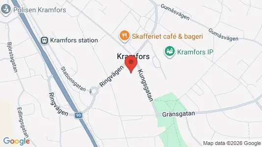 Industrilokaler att hyra i Kramfors - Bild från Google Street View