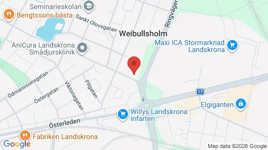 Kontorslokaler att hyra i Landskrona - Bild från Google Street View