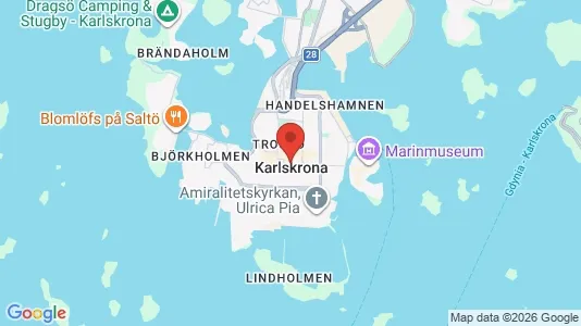 Affärslokaler att hyra i Karlskrona - Bild från Google Street View