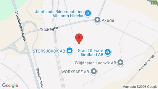 Industrilokaler att hyra i Östersund - Bild från Google Street View