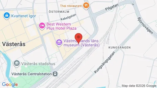 Coworking spaces att hyra i Västerås - kort over placeringen