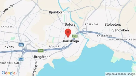 Industrilokaler till försäljning i Karlskoga - Bild från Google Street View