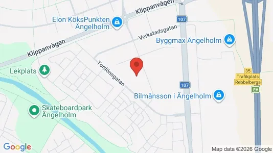 Industrilokaler att hyra i Ängelholm - Bild från Google Street View