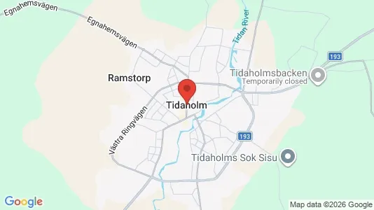 Affärslokaler att hyra i Tidaholm - Bild från Google Street View