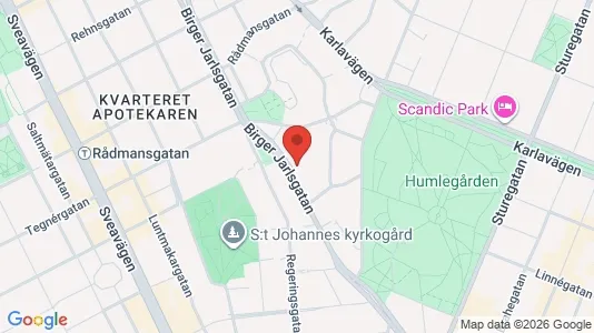 Kontorslokaler att hyra i Östermalm - kort over placeringen