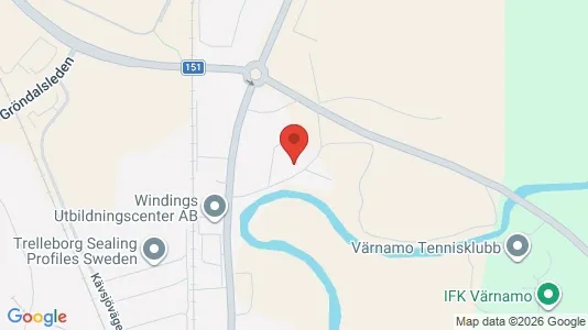 Affärslokaler att hyra i Värnamo - Bild från Google Street View