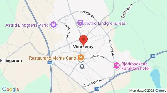 Butikslokaler att hyra i Vimmerby - Bild från Google Street View