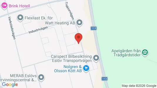 Industrilokaler att hyra i Eslöv - Bild från Google Street View