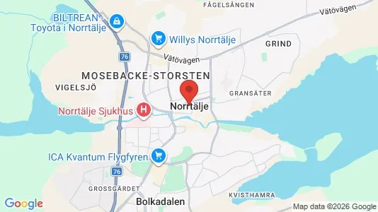 Butikslokaler att hyra i Norrtälje - Bild från Google Street View
