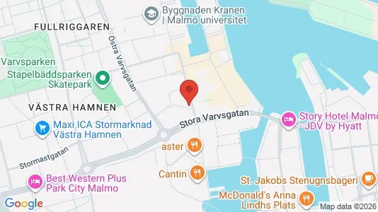Kontorslokaler att hyra i Malmö Centrum - Bild från Google Street View