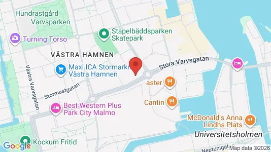 Kontorslokaler att hyra i Malmö Centrum - Bild från Google Street View