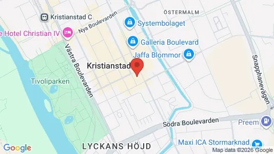 Affärslokaler att hyra i Kristianstad - Bild från Google Street View