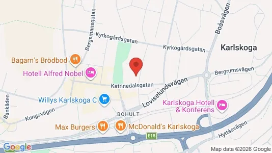 Kontorslokaler att hyra i Karlskoga - Bild från Google Street View