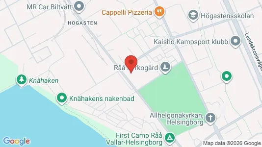 Lagerlokaler att hyra i Helsingborg - kort over placeringen