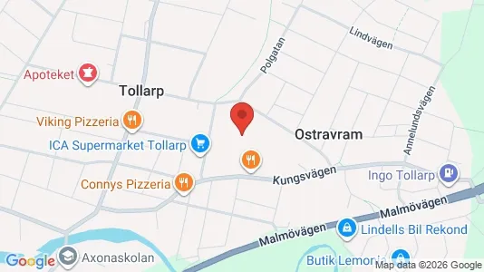 Affärslokaler att hyra i Kristianstad - kort over placeringen