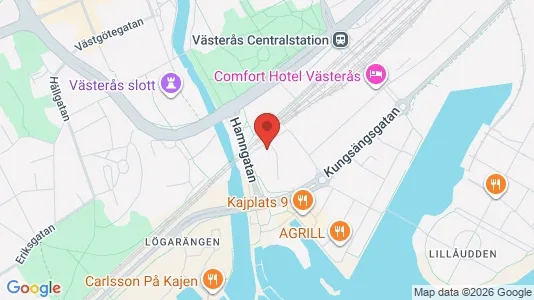 Kontorslokaler att hyra i Västerås - kort over placeringen