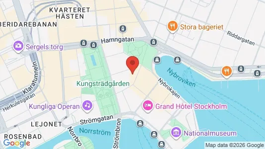 Kontorslokaler att hyra i Stockholm Innerstad - kort over placeringen
