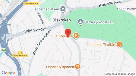 Kontorslokaler att hyra i Örgryte-Härlanda - kort over placeringen